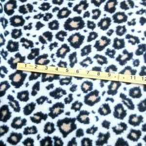 1/2 YARD OF 44" LEOPARD PRINT FLEECE FABRIC